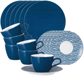 Seltmann Weiden Life Fashion Kaffeeservice 18-teilig - Classic Blue