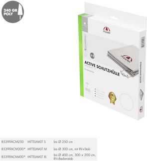 Doppler Schutzhülle Active Mittelmastschirme rund und eckig Schutzhaube Abdeckhaube bis max. ø 300 cm