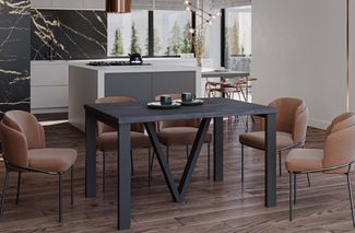 Endo-Moebel Esstisch Titan XXL 130-405 cm, Metallgestell, ausziehbar, 400cm Esstisch XXL 14 Personen riesiger Tisch 4m