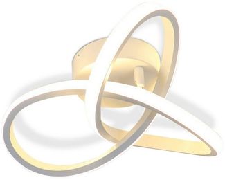 Nettlife LED Deckenleuchte LED-Deckenleuchte in 3 Blättern Weißen Design, Flimmerfrei Blendfrei, LED fest integriert, Warmweiß, Schwenkbar 15~20°