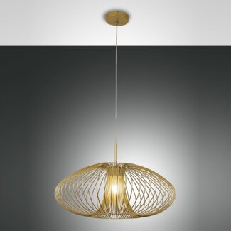 Fabas Luce 3706-40-225 Pendelleuchte Fassa 60cm gold E27