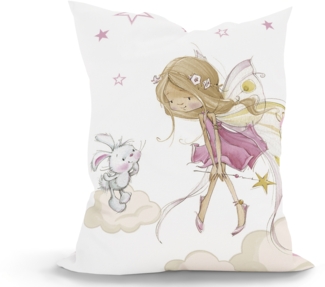 Green Bean® Kinder Sitzsack Little Fairy 100x135 cm mit 270 Liter hochwertiger EPS Perlen Füllung und waschbarem Motiv Wechsel-Bezug aus 100% Baumwoll