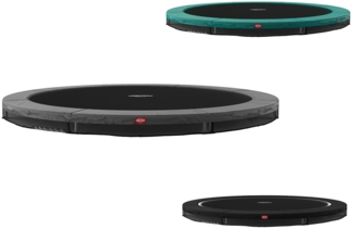 BERG Trampolin InGround rund 430 cm schwarz ohne Netz Favorit Sports