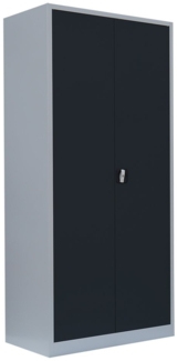 Steelboxx Mehrzweckschrank Metallschrank abschließbar Aktenschrank Büroschrank 195 x 92,5 x 60 cm (1-St) Mehrzweckschrank abschließbar