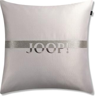 JOOP! Zierkissenhülle Label silber 50x50cm