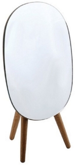 spirella Kosmetikspiegel ALESIA (2-St), Schminkspiegel aus Akazienholz, mit Ablage, zum Aufstellen