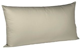 Fleuresse Mako-Satin Kissenbezüge 40x60 cm uni mit RV DP 9042 taupe