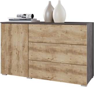 Kommode Bevrato 110 (Farbe: Matera / Kastanien Breslau)