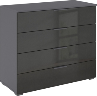 rauch Schubkastenkommode Sideboard Schubladenkommode AGORDO mit Dekor- oder Hochglanzfront (in zwei Griff-Farben), Breite 93 cm mit 4 großen Schubladen für viel Stauraum MADE IN GERMANY
