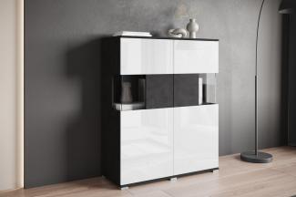 INOSIGN Highboard Kenia, Modernes Highboard mit Glastüren, Breite 100 cm