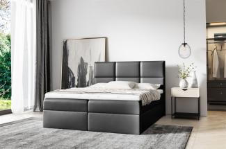 'Olivia' Boxspringbett, Schwarz, 180x200 cm