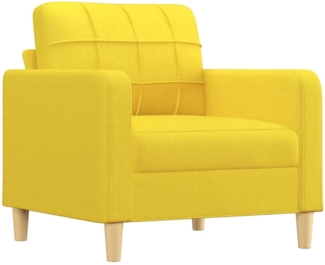 vidaXL Sofasessel Hellgelb 60 cm Stoff 359080