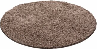 Shaggy Teppich LIFE MOCCA 120 X 120cm Rund