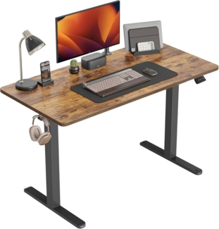 Höhenverstellbarer Elektrischer Schreibtisch 100x60 cm Stahl T-Beine