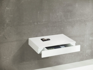 Dolle Wandregal mit Schublade Cassetto 48 x 28 cm weiß