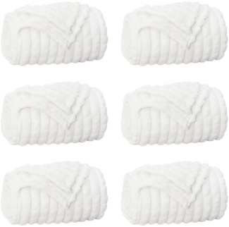 vidaXL Wohndecken 6 Stück Weiß 150x130 cm Fleece 42016965