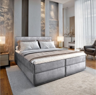 Masseno Boxbett PELLIO 160x200 cm mit Bonell Matratze und Topper
