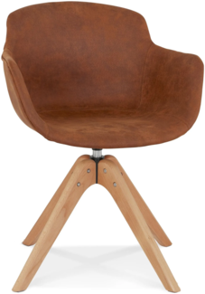 Kokoon Design Sessel Charles Holz Braun