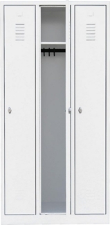 Steelboxx Spind für 3 Personen Kleiderspind Personalschrank 180x88,5x50cm (1-St) Komplett verschweißt und montiert- keine Montage erforderlich