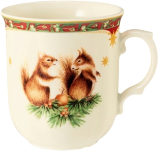 Becher mit Henkel 0,27 l Marieluise Weihnachtsnostalgie Seltmann Weiden Becher - MikrowelleBackofen geeignet, Spülmaschinenfest