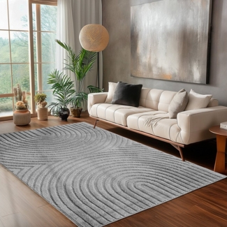 Carpettex Designteppich Skandinavischer Boho, Rund, Höhe: 8 mm, Teppich Wohnzimmer, Schlafzimmer, Gästezimmer