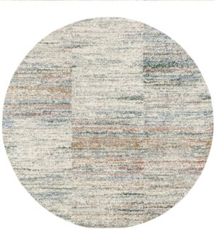 OCI DIE TEPPICHMARKE Teppich NEW VILLA LINES, rund, Höhe: 20 mm, moderne melierte Farben, Vintage Look, Wohnzimmer