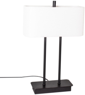 Tischleuchte Luton H56cm schwarz/weiß