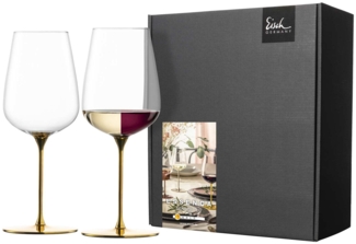 Eisch Essenca SensisPlus Gold Edition Allround-Weingläser kraftvoll & reichhaltig 2er Set