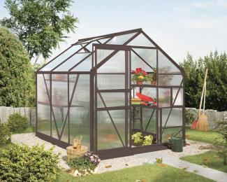 Vitavia Gewächshaus "Calypso 4400", schwarz, 4,4 m²,6 mm HKP