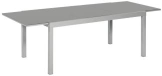 YOURSOL Semi Ausziehtisch 150 - 220 cm Silber - YOURSOL