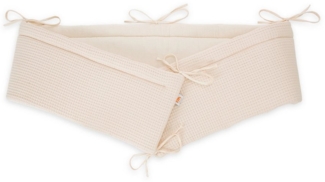 FabiMax Bettnestchen Musselin + Waffel-Piqué 2 in 1 Nestchen für Beistellbett Boxspring, 2in1 Wendedesign, 100% Baumwolle, Made in EU
