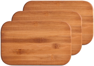 Neuetischkultur 'Bamboo' Schneidebretter, 3-tlg. Set, Bambus, 22 x 14 x 0,8 cm