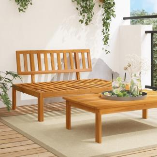 vidaXL Garten-Mittelsofa aus Paletten Massivholz Akazie 365845