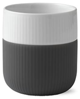 Becher - Anthrazit - 330 ml Fluted Contrast Royal Copenhagen Becher - Mikrowelle geeignet, Spülmaschinenfest