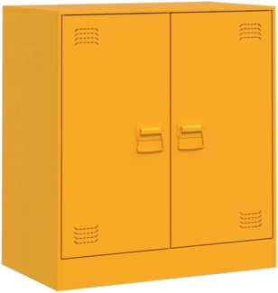 vidaXL Sideboard Senfgelb 67 x 39 x 73 cm Stahl 841676