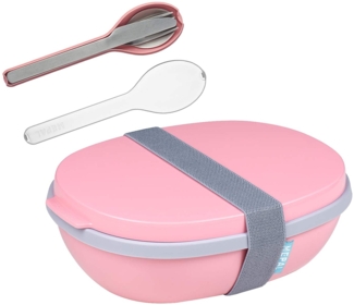 Mepal ELLIPSE Lunchbox Duo mit Besteck Nordic Pink - A