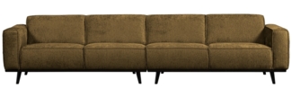 Sofa Statement aus Struktursamt 372 cm, Brass