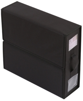 2er-Pack Aufbewahrungsboxen für Bettwäsche; Stabile, faltbare Aufbewahrungsboxen mit Sichtfenster und Etiketten zur Organisation von Bettwäsche, Bettbezügen und Decken (Schwarz)