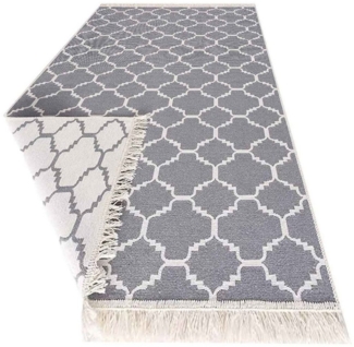 Vimoda Küchenläufer Waschbar, Wendeteppich Modern Raute Motiv, Höhe: 5 mm, Läufer passt für Flur, Küche, Esszimmer