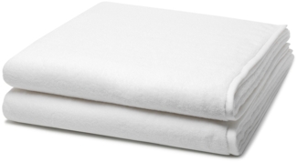 Ross Sensual Skin 2 tlg. Frottier-Set - 2 X Duschtuch (75 X 140cm) - 500 g/m2 - Weiß