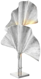 Casa Padrino Tischleuchte Silber 67 x H. 91 cm - Luxus Tischlampe