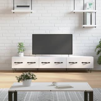 vidaXL TV-Schrank Hochglanz-Weiß 150x36x30 cm Holzwerkstoff 829150