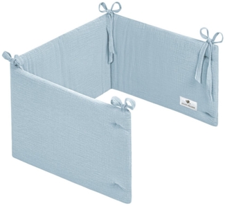 Julius Zöllner Kuschelnest denim Nestchen Musselin 180x35, (1-tlg), Nestchen Musselin 180x35