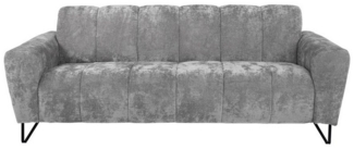 Beautysofa Sofa mit Metallbeine in schwarzer VOLARE, 3-Sitzer, viele Farbvarianten, ohne Schlaffunktion