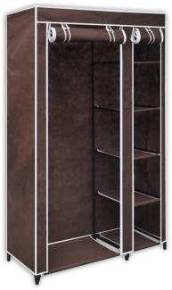 vidaXL Stoffschrank Braun 60721