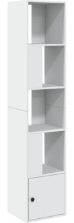 vidaXL Bücherregal Weiß 40x36x189 cm Holzwerkstoff 848241