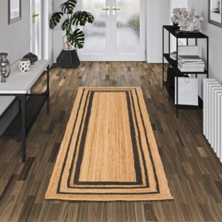 Pergamon Sisalteppich Naturfaser Teppich Läufer Handgefertigt Jute Salsa, Rechteckig, Höhe: 10 mm
