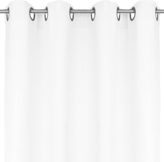 Bestlivings Blickdichte Weiße Gardine mit Ösen in 140x225 cm ( BxL ), in vielen Größen und Farben