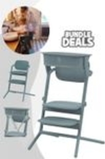 Cybex Lemo Hochstuhl inkl. Learning Tower / Lernturm-Aufsatz Stone Blue