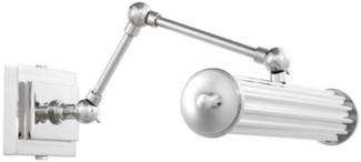 Casa Padrino Luxus Hotel Wandleuchte Silber 30 x 34 x H. 21 cm - Hotel Möbel